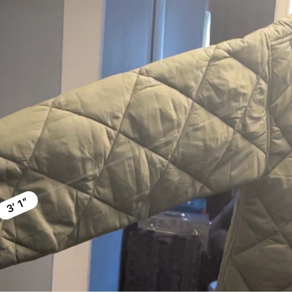 NVLT Quilted Long Green Coat - Picture 14 of 14